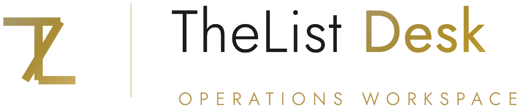 TheList Desk — operations workspace