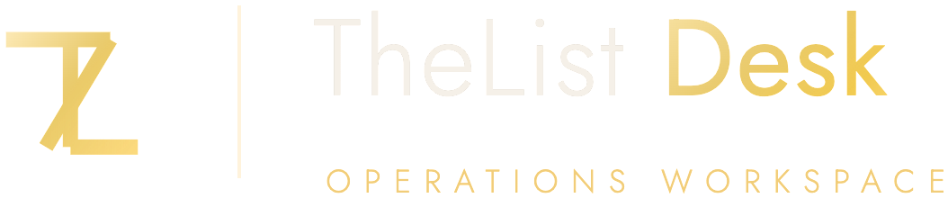 TheList Desk — operations workspace